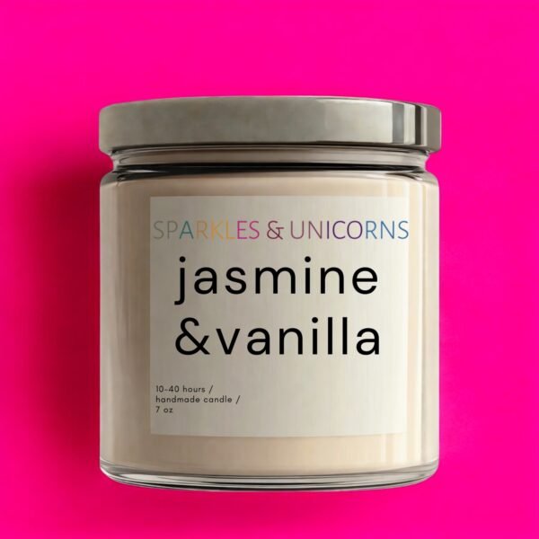 Jasmine Vanilla Scented Candle